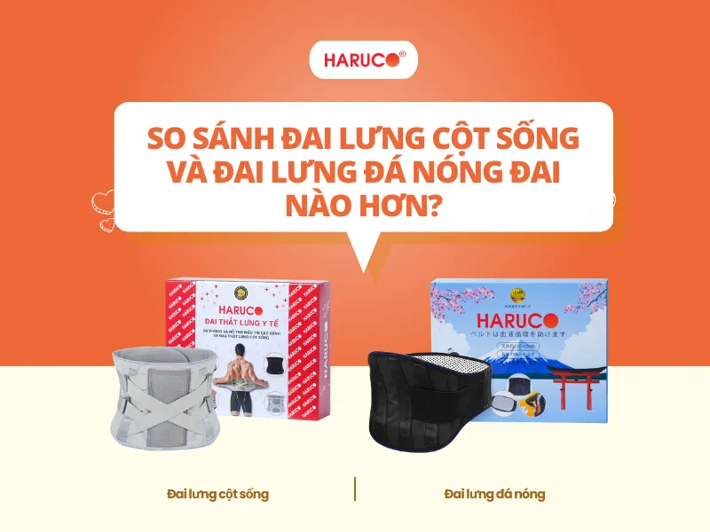 đai lưng cột sống và đai lưng đá nóng