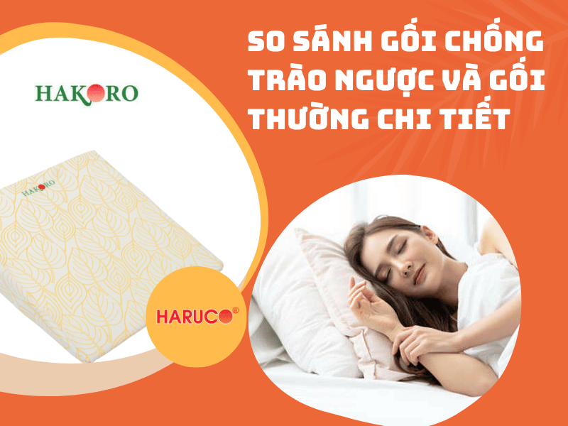 So sánh gối chống trào ngược và gối thường chi tiết