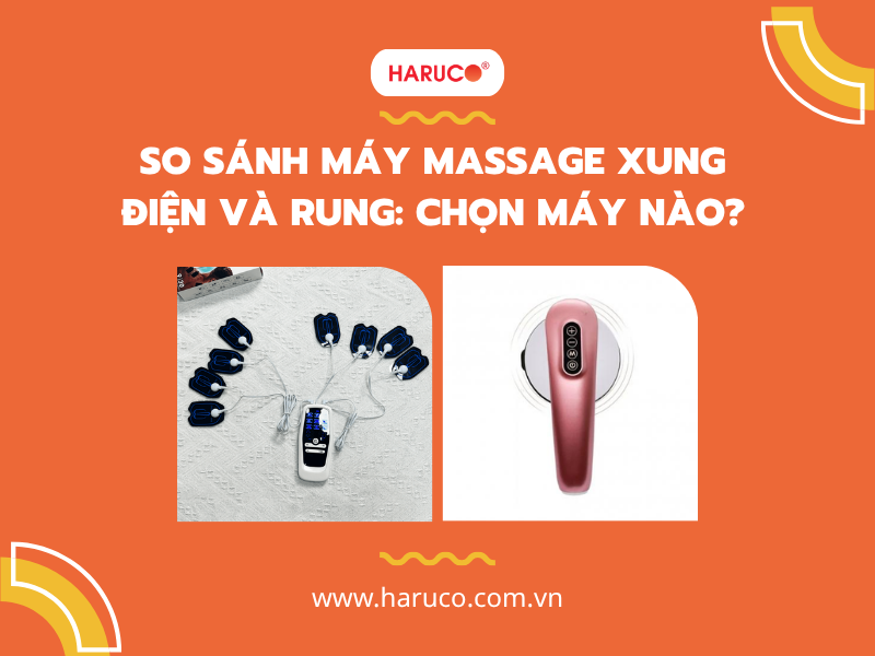 So sánh máy massage xung điện và rung: Chọn máy nào?