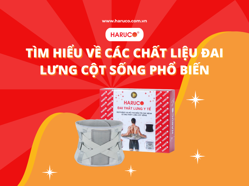 Tìm hiểu về các chất liệu đai lưng cột sống phổ biến