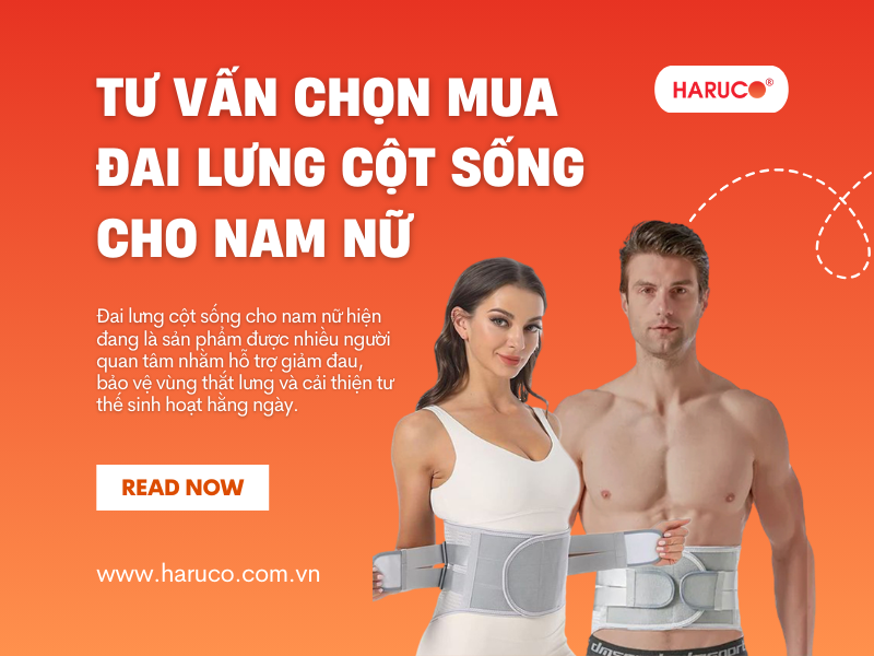 Tư vấn chọn mua đai lưng cột sống cho nam nữ