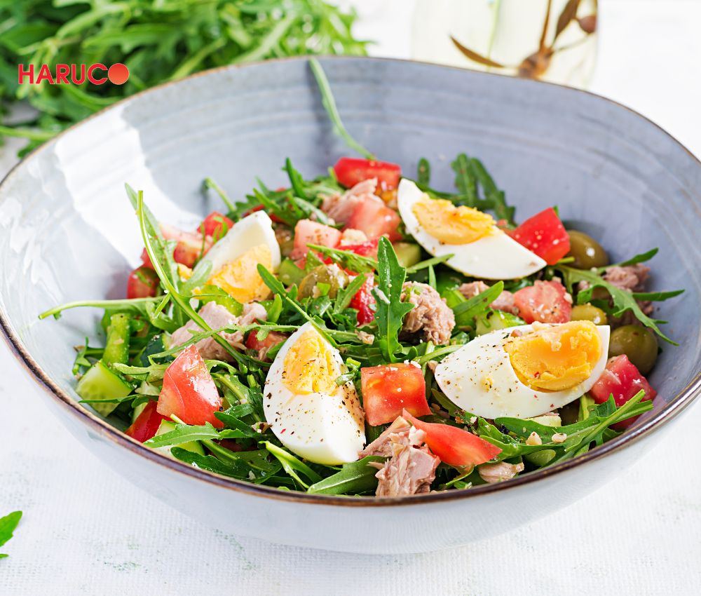 Salad trứng là món ăn thanh mát, ít calo và giàu chất xơ