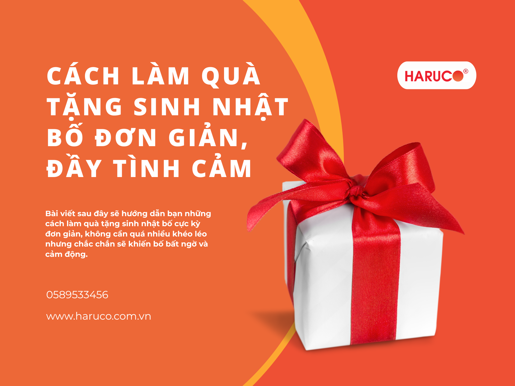 Cách làm quà tặng sinh nhật bố đơn giản, đầy tình cảm