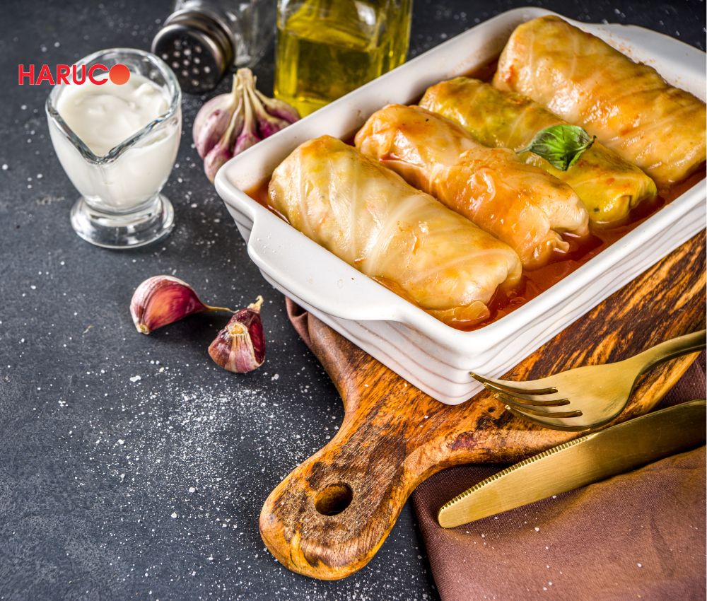 Cải thảo cuộn thịt hấp