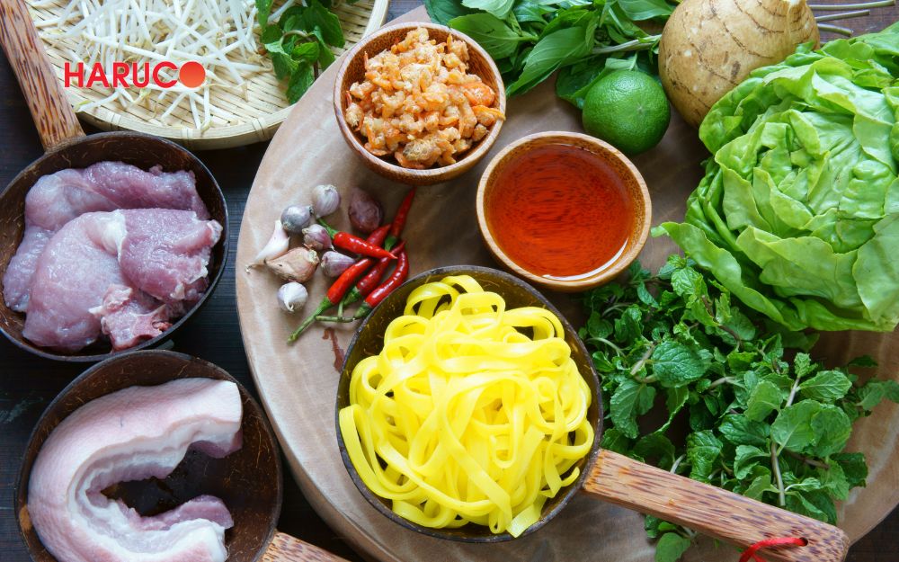 Mì Quảng còn là món ăn cung cấp đầy đủ các nhóm dưỡng chất thiết yếu cho cơ thể