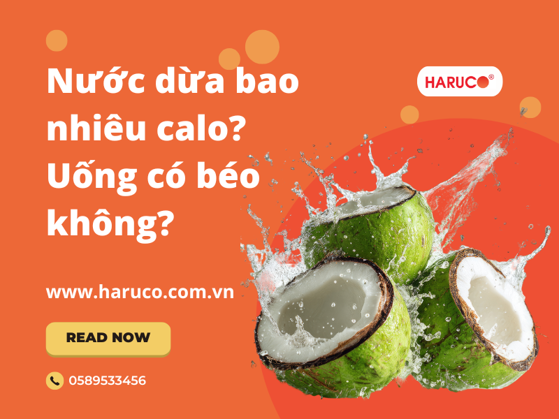 Nước dừa bao nhiêu calo? Uống có béo không?
