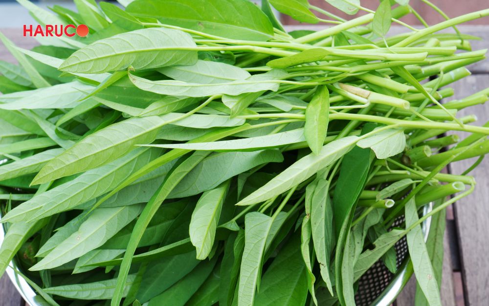 Rau muống hoàn toàn không gây béo, có thể đưa vào thực đơn ăn kiêng