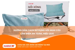 Hướng dẫn cách sử dụng gối ngải cứu cắm điện an toàn, hiệu quả
