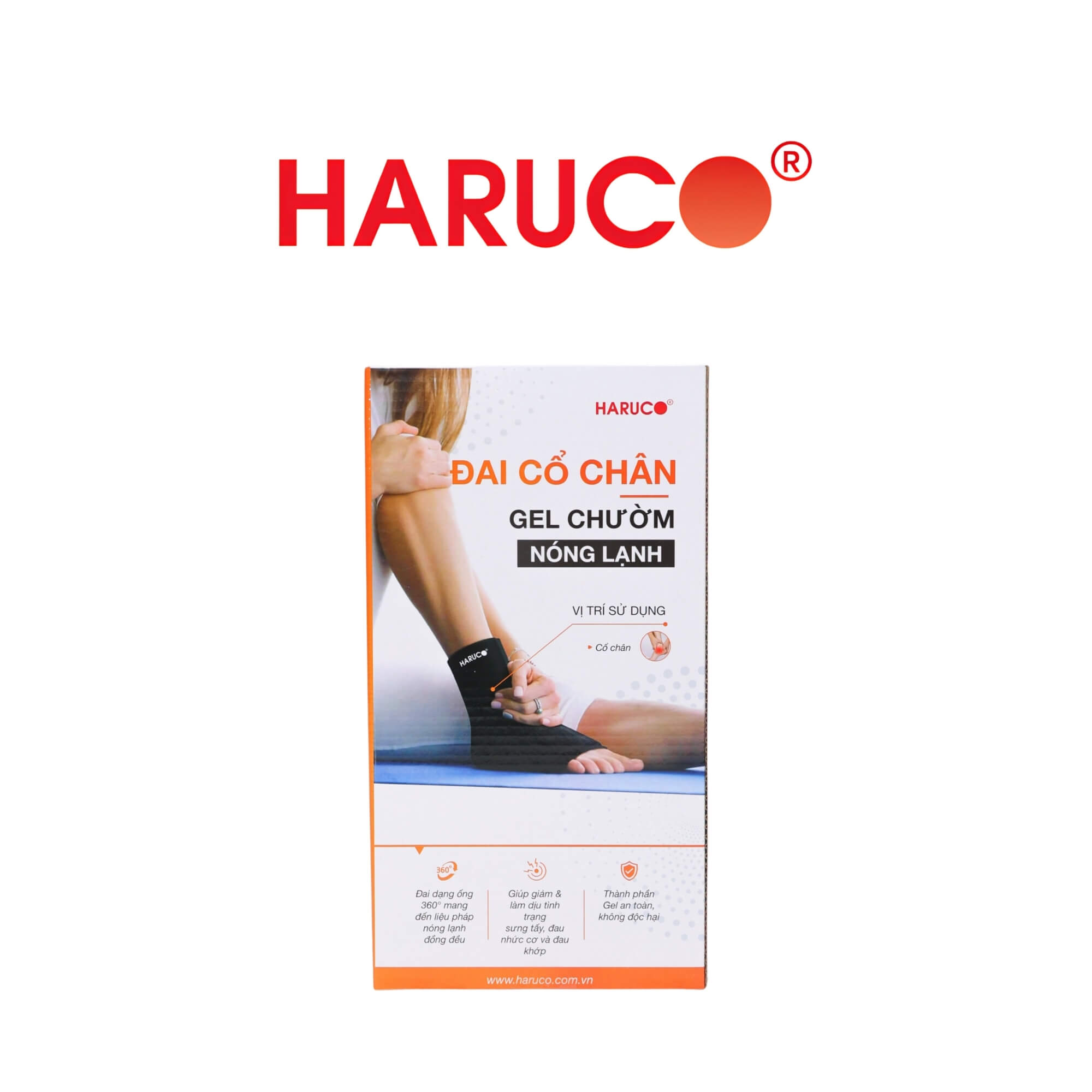 Đai cổ chân gel chườm nóng lạnh Haruco HRC-10-5