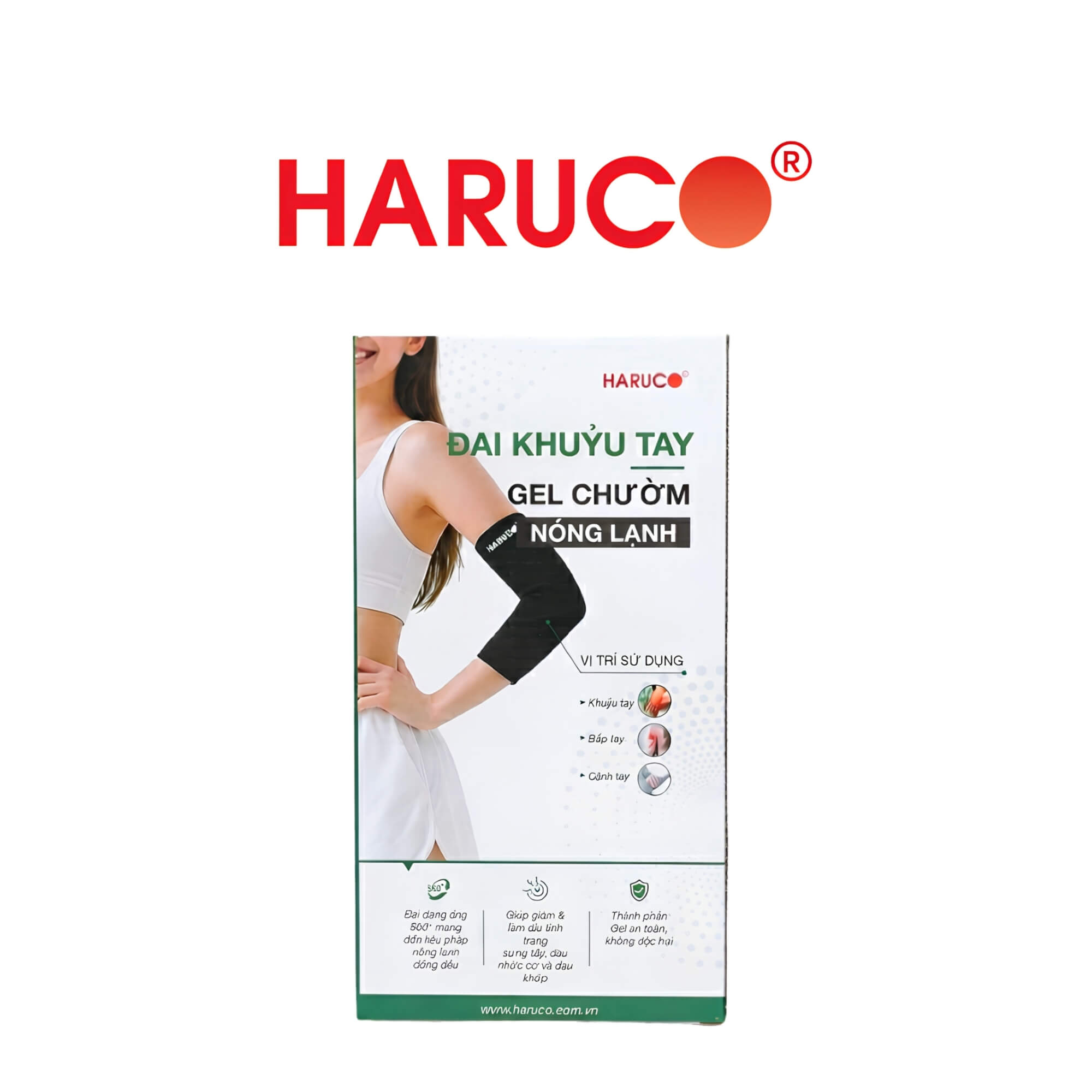 Đai khuỷu tay gel chườm nóng lạnh Haruco HRC-05-3