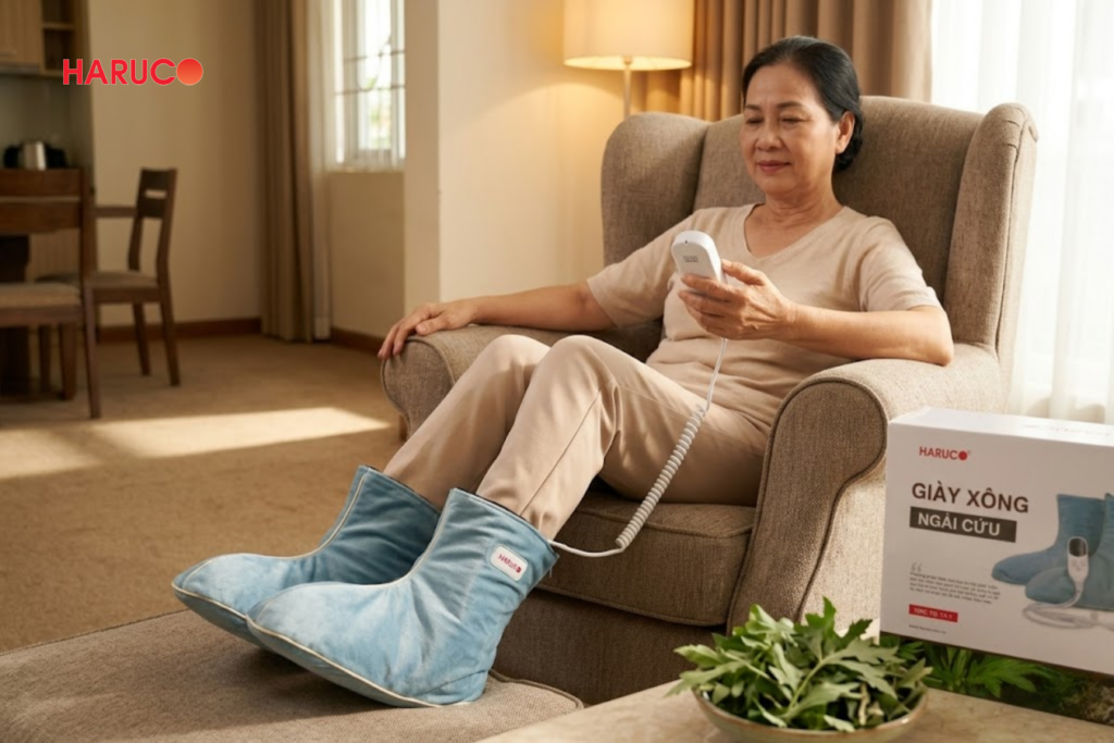 Giày xông ngải cứu Haruco