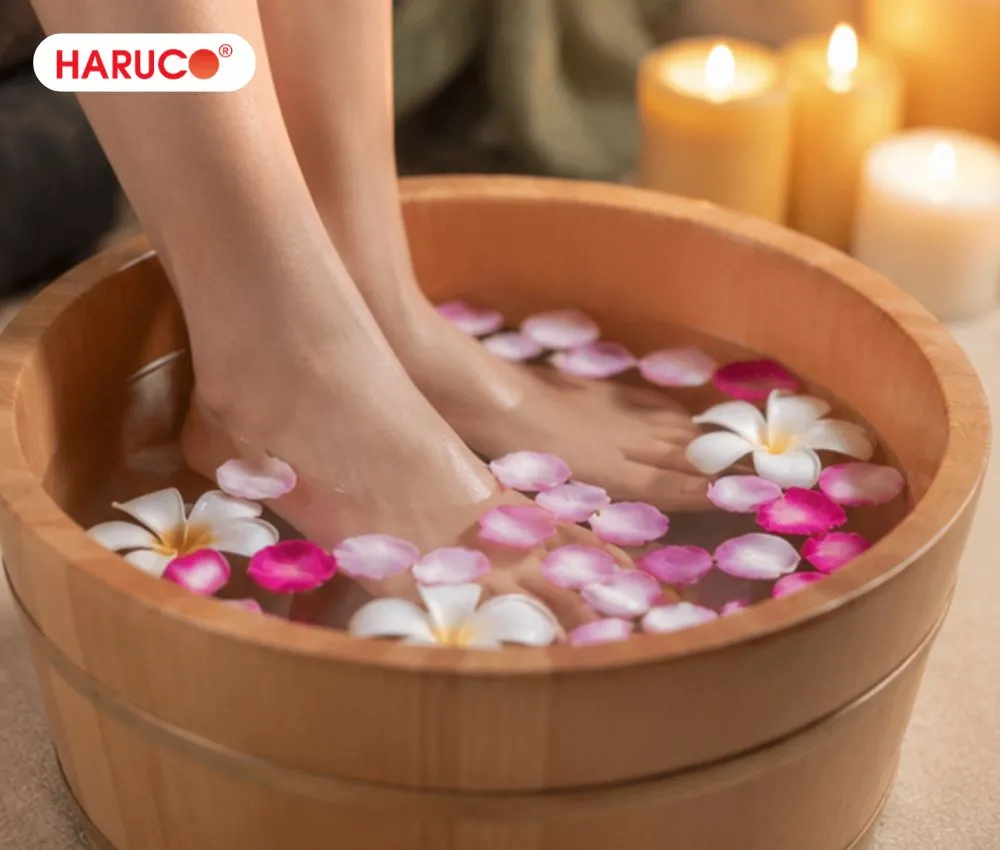Không sử dụng nước quá nóng để ngâm chân