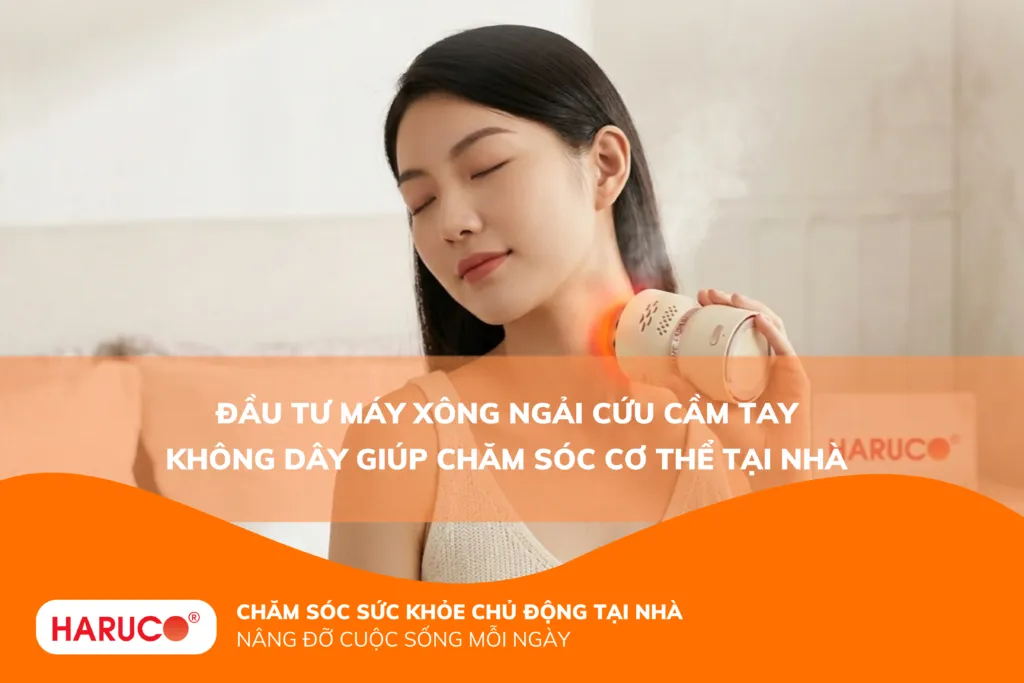 Đầu tư máy xông ngải cứu cầm tay không dây giúp chăm sóc cơ thể tại nhà
