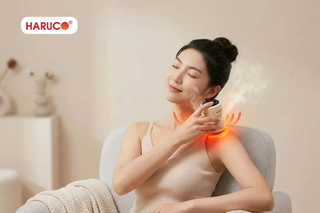 máy xông ngải cứu cầm tay loại nào tốt kết hợp đầu xông ngải và đầu cạo gió sẽ giúp người dùng tận dụng được nhiều công dụng