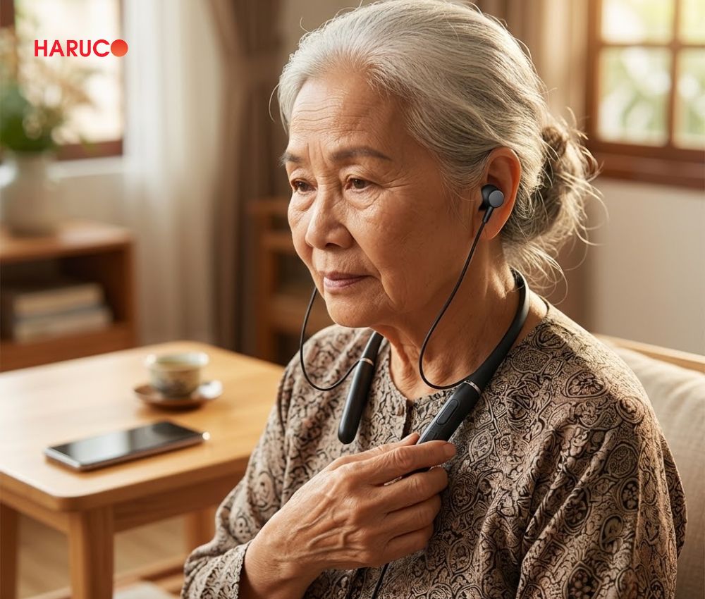 Máy trợ thính đeo cổ kỹ thuật số Haruco