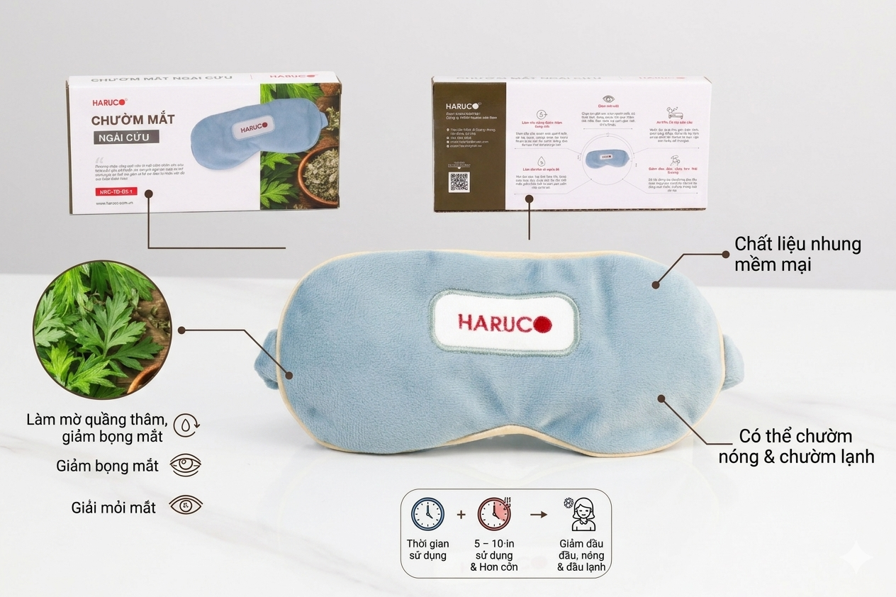 Chườm mắt ngải cứu Haruco