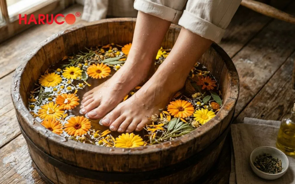 Thời gian lý tưởng nhất cho một lần ngâm chân nước nóng là từ 15 đến 20 phút