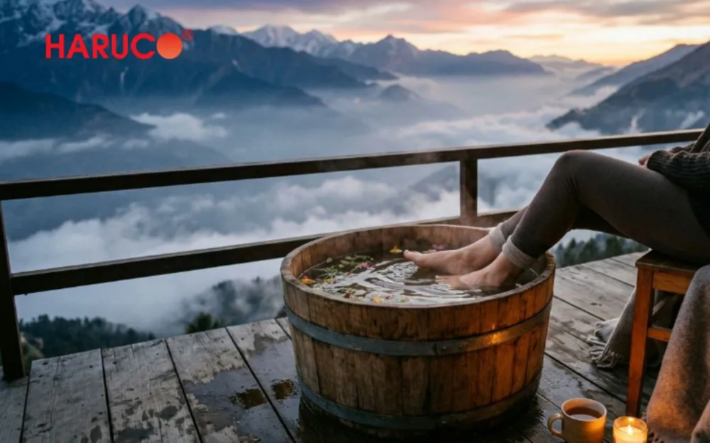 Nhiệt độ nước lý tưởng nhất để ngâm chân là trong khoảng từ 38°C đến 42°C