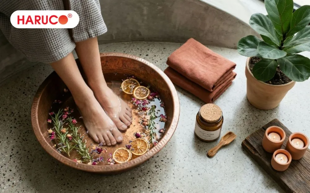 Dân văn phòng ngồi nhiều, ít vận động nên ngâm chân thường xuyên