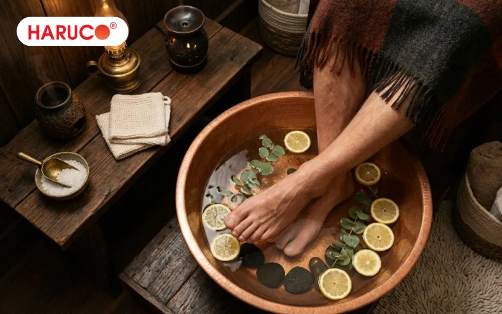 Không ngâm chân bằng nước quá nóng