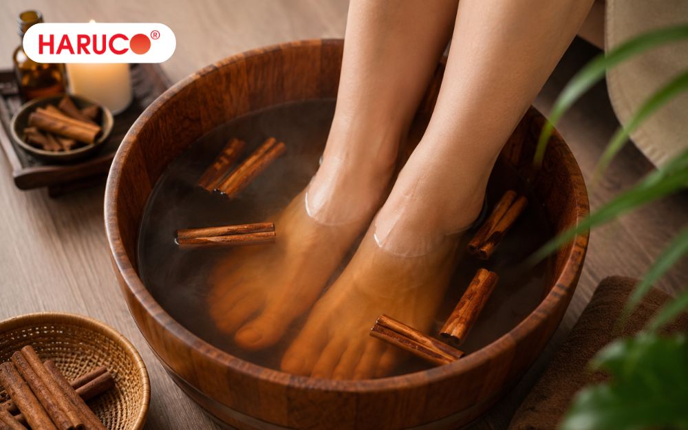 Không ngâm chân khi nước quá nóng