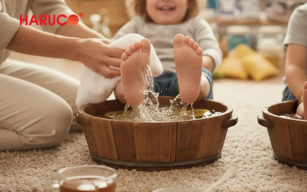 Trẻ em đang trong độ tuổi phát triển hoặc trẻ dưới 6 tuổi cần cẩn trọng khi ngâm ngân