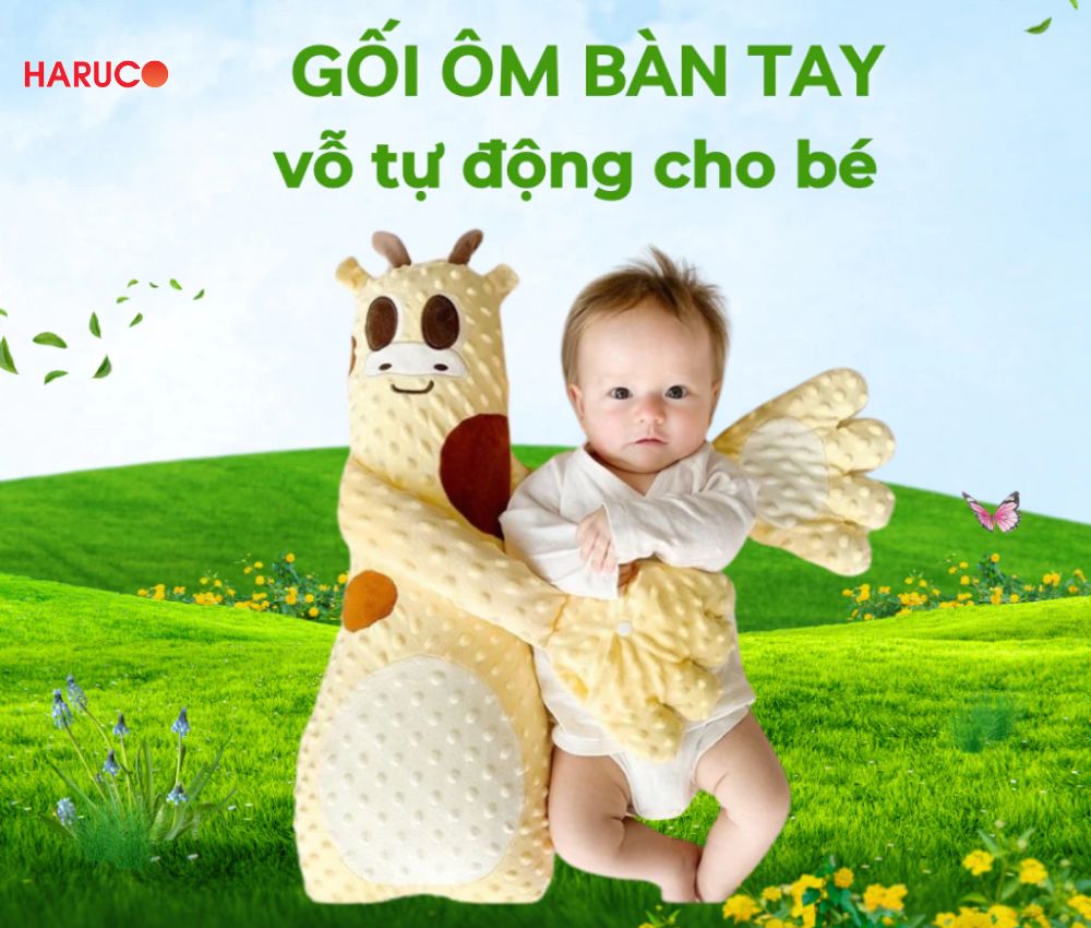 Gối vỗ ngủ tự động cho bé Hakoro