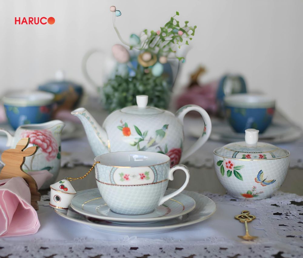 Tặng mẹ vợ bộ tích chén pha trà cao cấp