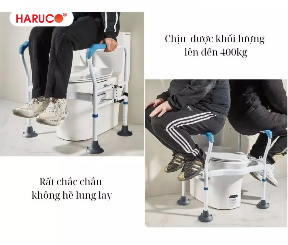 Khung tay vịn bồn cầu Haruco là món quà công năng tuyệt vời