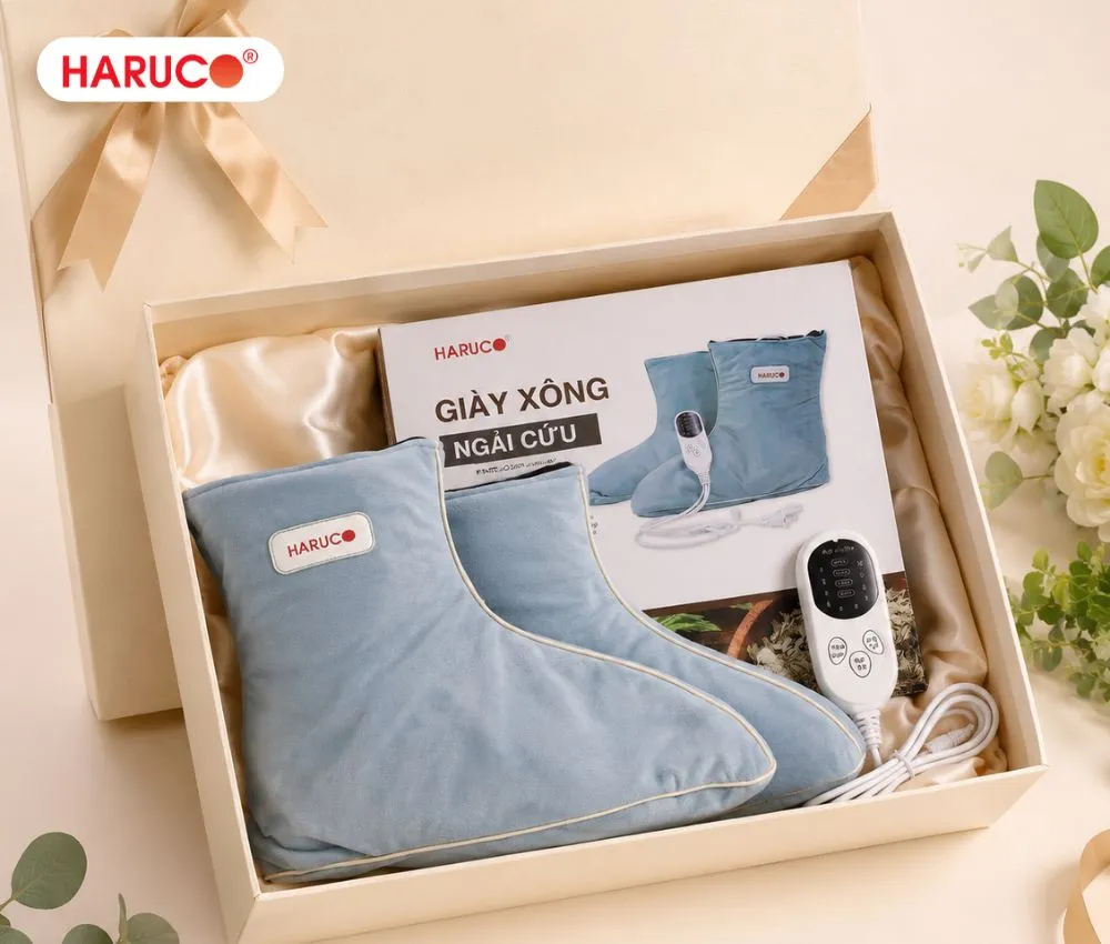 Giày xông ngải cứu Haruco giúp giữ ấm đôi chân