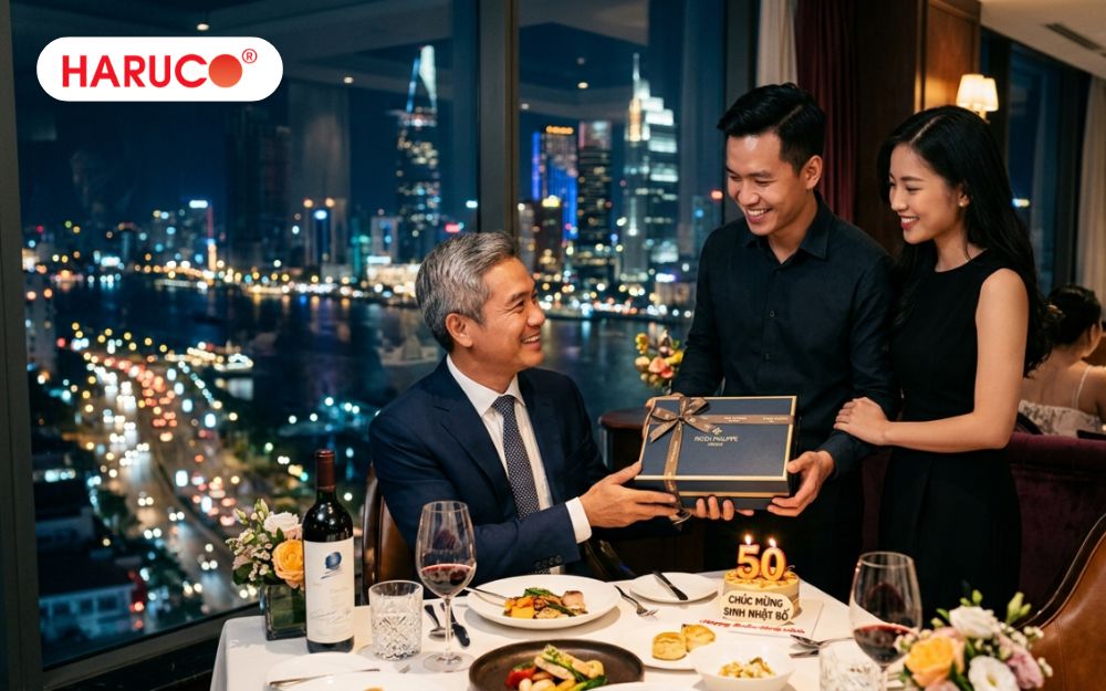 Tặng quà sinh nhật cho đàn ông 50 tuổi nên đóng gói chỉnh chu, trao quà bằng sự chân thành