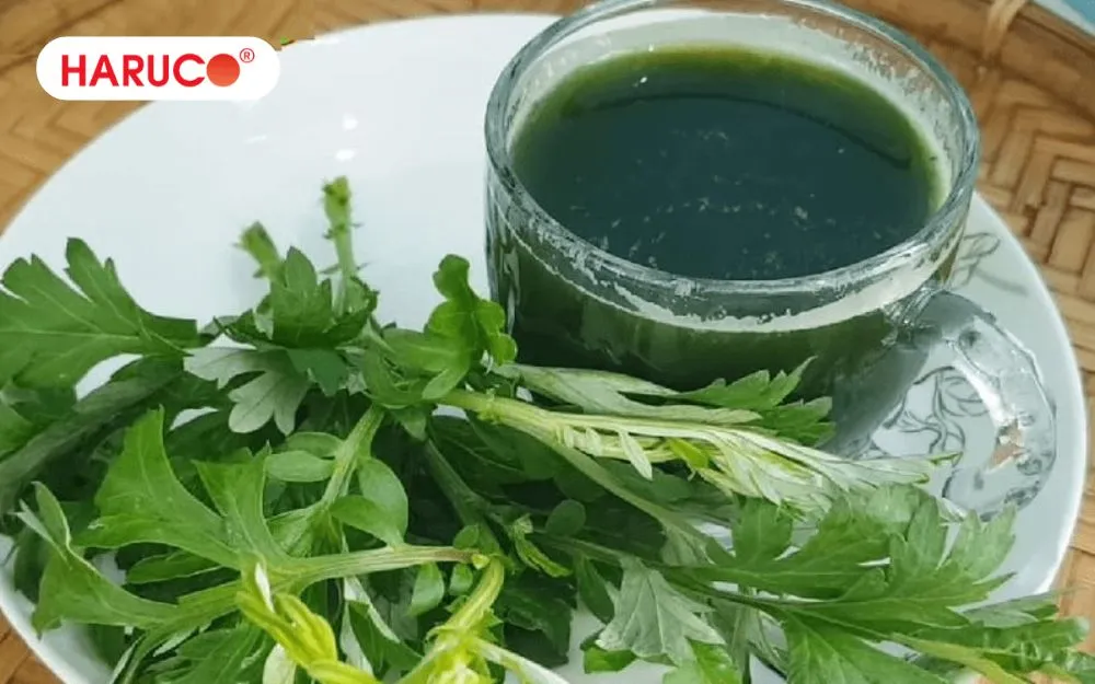 Uống nước lá ngải cứu giúp điều hòa kinh nguyệt, giảm đau bụng kinh