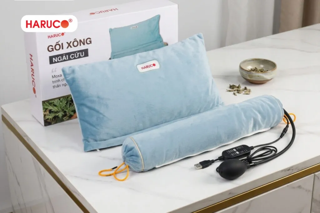 bán gối ngải cứu có xuất xứ rõ ràng, cung cấp đầy đủ thông tin liên quan đến nguyên liệu, thành phần, cách sử dụng cũng như bảo quản