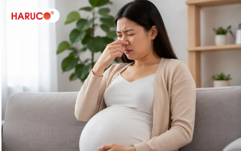 Tình trạng mẹ bầu khó chịu sau khi ngửi mùi ngải cứu cần ngừng tiếp xúc