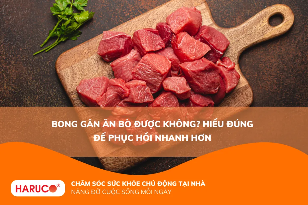 Bong gân ăn bò được không? Hiểu đúng để phục hồi nhanh hơn