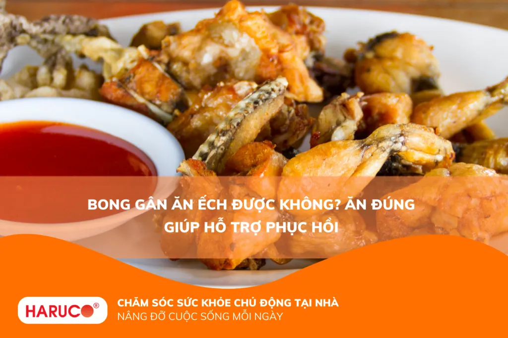 Bong gân ăn ếch được không? Ăn có giúp hỗ trợ phục hồi?