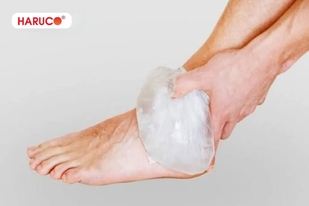 bong gân bóp rượu khoảng 15 đến 20 phút mỗi lần
