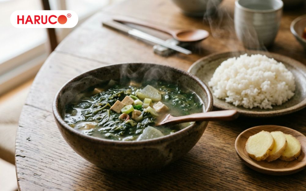 Chỉ nên ăn canh ngải cứu từ 1 - 2 lần/tuần