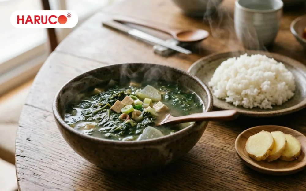 Chỉ nên ăn canh ngải cứu từ 1 - 2 lần/tuần