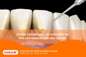 Có nên sử dụng máy lấy cao răng tại nhà của Haruco? Giải đáp chi tiết