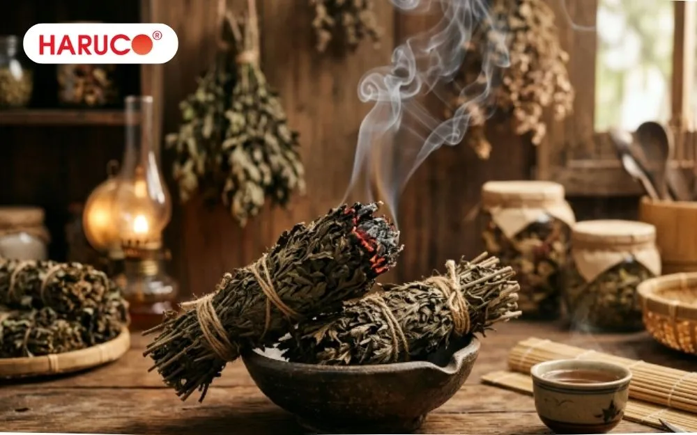 Tuyệt đối không đốt ngải cứu trong phòng kín để tránh hoả hoạn