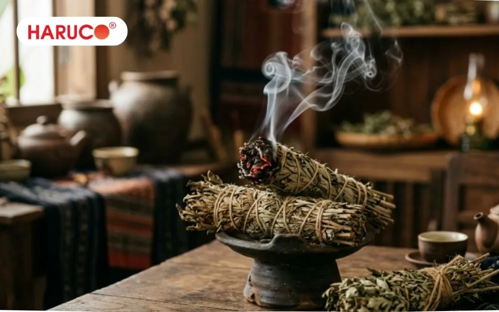 Đốt ngải cứu khô giúp xua đuổi côn trùng hiệu quả