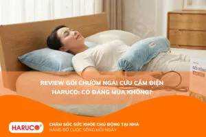 Review gối chườm ngải cứu cắm điện Haruco: Có đáng mua không?