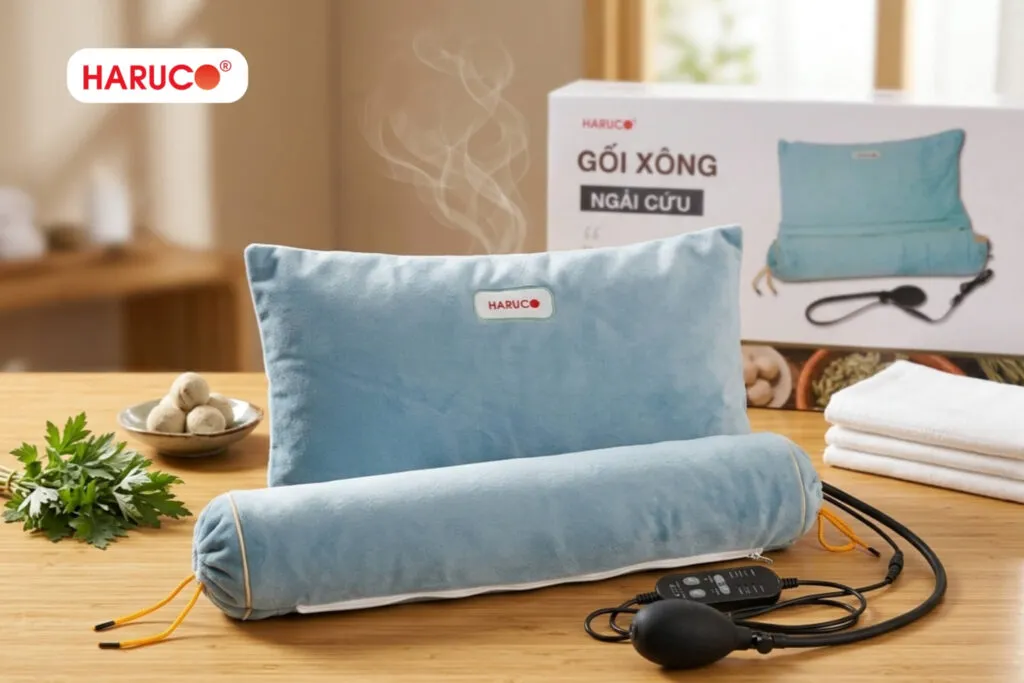 gối ngải cứu đông y