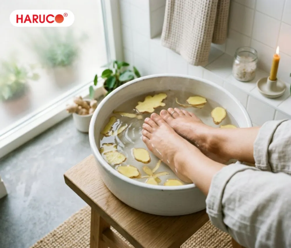 Gừng ngâm chân tốt cho sức khỏe nếu được thực hiện đúng cách và đúng đối tượng