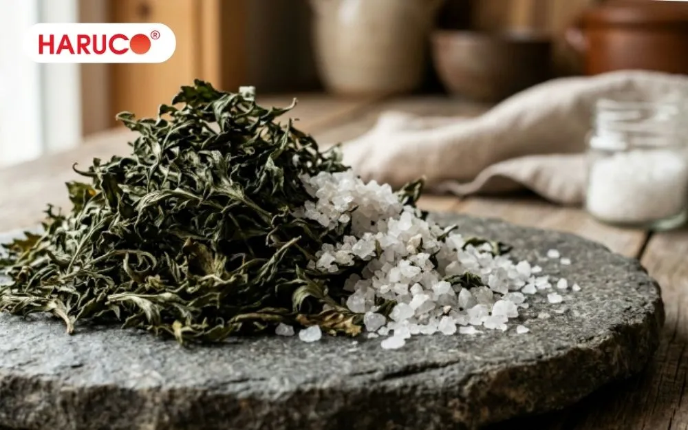 Chườm ngải cứu rang muối vào buổi tối trước khi đi ngủ là liệu pháp tuyệt vời để giảm stress