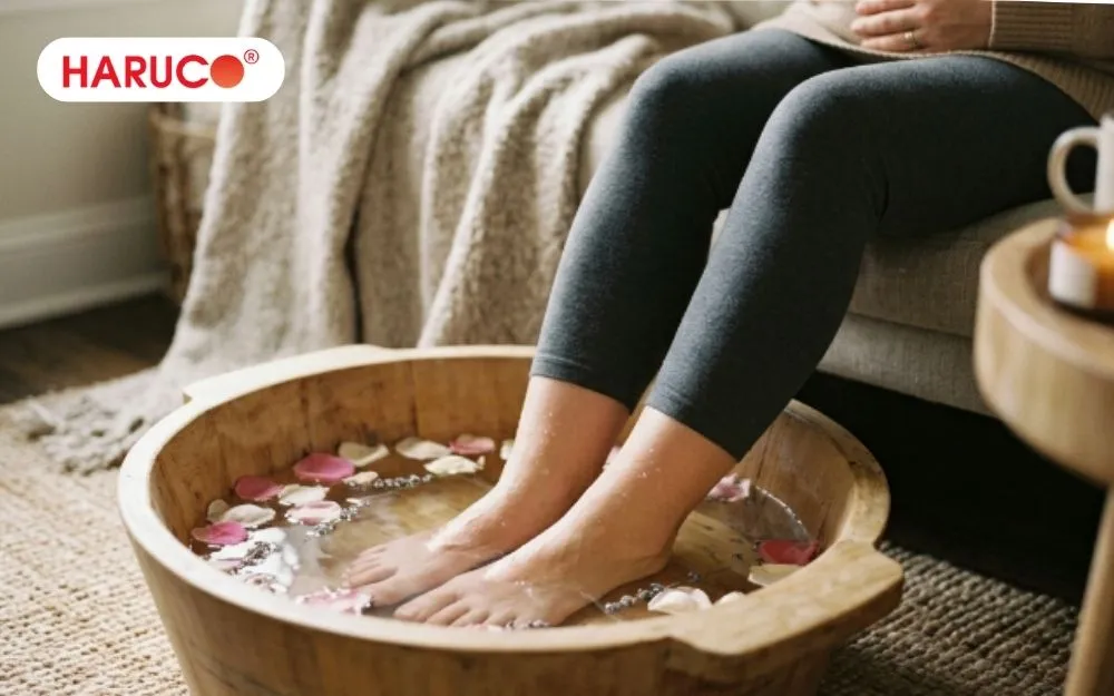 Mẹ bầu hoàn toàn có thể ngâm chân nước ấm nếu thai kỳ khỏe mạnh