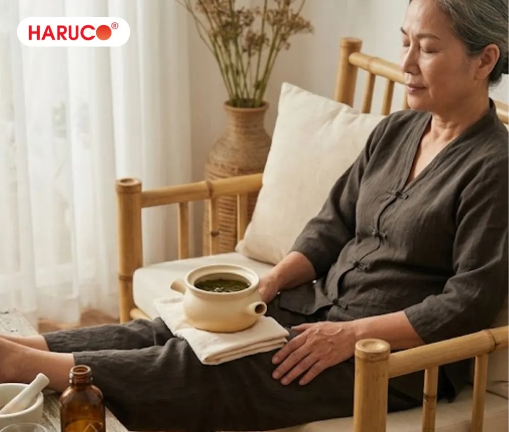 Ngải cứu ngâm rượu hỗ trợ điều trị thoái hóa xương khớp