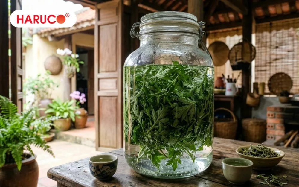 Trong lần đầu tiên sử dụng, bạn nên bôi một lượng nhỏ rượu ngải cứu lên vùng da ở cổ tay