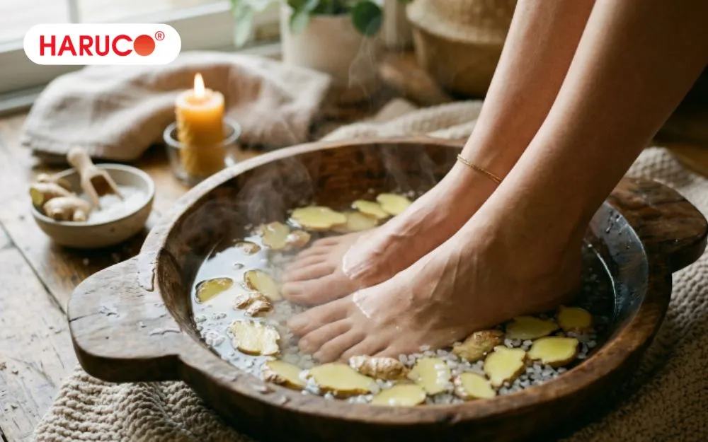 Ngừng ngâm chân ngay nếu xuất hiện kích ứng da